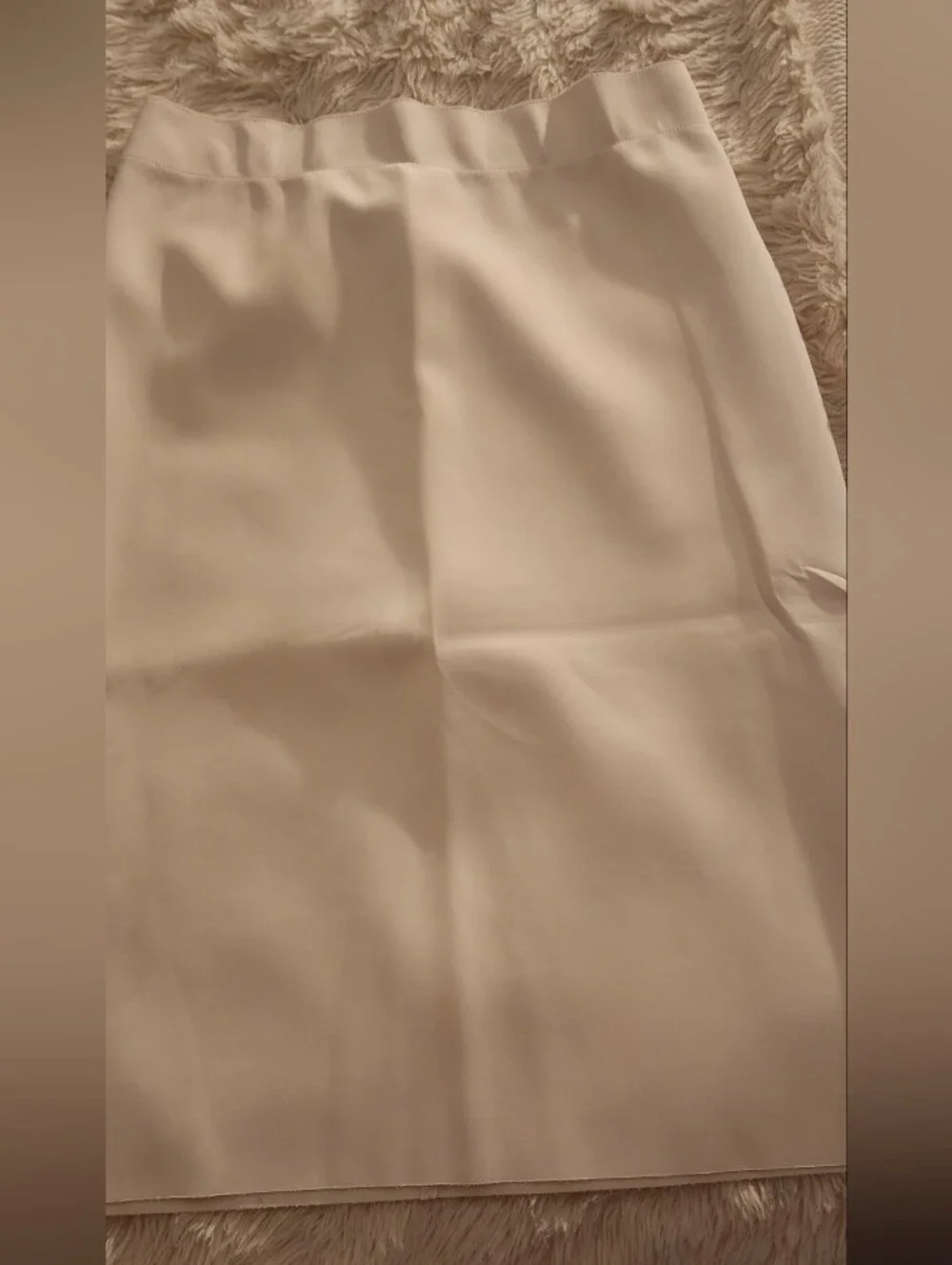 Helmut Lang Cream Pencil Skirt - Picture 1 of 4